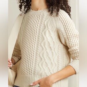 Re/done 100% wool cable-knit sweater, large